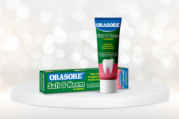 Orasore salt and  neem toothpaste
